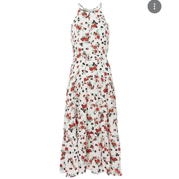 A.L.C. Floral Richards Silk MIDI Dress Sz 2 - Picture 3 of 15